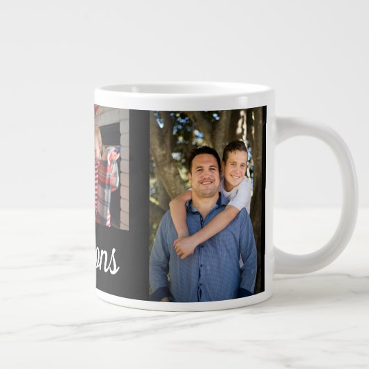 Aangepast. Familiefoto's. Grote Koffiekop (Rechts)