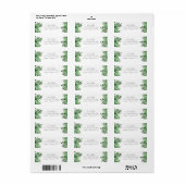 Aangepast familienaam adreslabel etiket (Full Sheet)