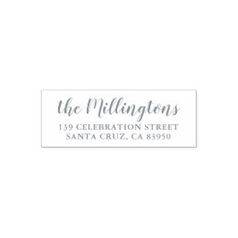 Aangepast familienaam en retouradres - Whimsy Zelfinktende Stempel