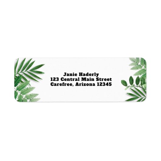 Aangepast familienaam etiket (Voorkant)