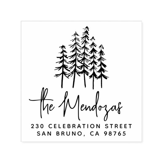 Aangepast familienaam Handtekening Pijnen Retourad Zelfinktende Stempel (Design)