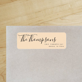 Aangepast familienaam Sandy Return-adres Etiket