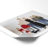 Aangepast familieportret poster (Hoek)