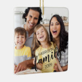 Aangepast FAMILIESCHERM 2-fototoetsenbord Keramisch Ornament (Rechts)