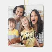 Aangepast FAMILIESCHERM 2-fototoetsenbord Keramisch Ornament (Links)