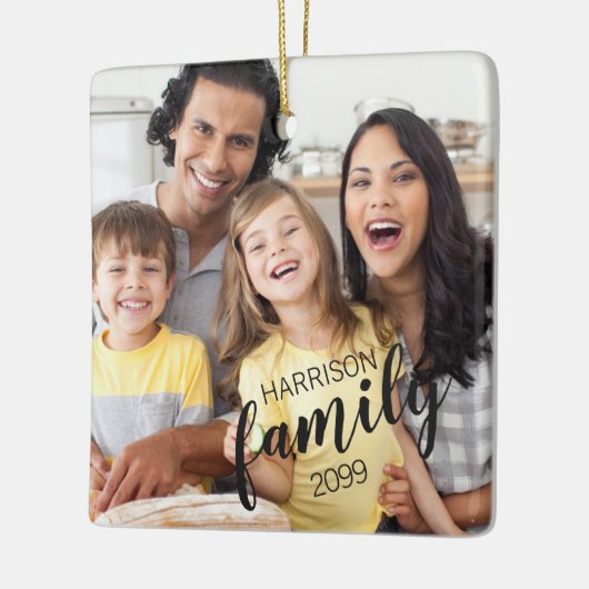 Aangepast FAMILIESCHERM 2-fototoetsenbord Keramisch Ornament (Links)