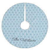 Aangepast Fancy blauw op maat Kerstboom Rok (Voorkant)
