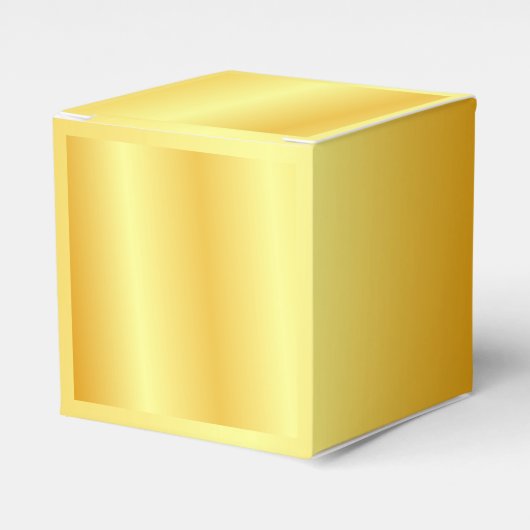 Aangepast Faux Gold Metallic look elegant modern Bedankdoosjes (Voorkant Zijde)