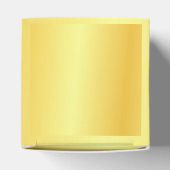 Aangepast Faux Gold Metallic look elegant modern Bedankdoosjes (Bovenkant)