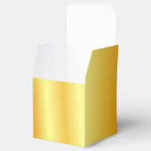 Aangepast Faux Gold Metallic look elegant modern Bedankdoosjes (Geopend)