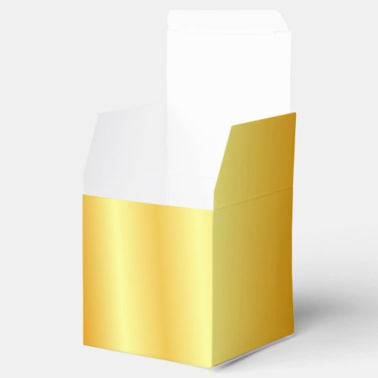 Aangepast Faux Gold Metallic look elegant modern Bedankdoosjes (Geopend)