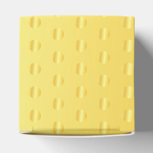 Aangepast Faux Gold Metallic look Modern Elegant Bedankdoosjes (Bovenkant)