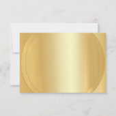 Aangepast Faux Gold Trendy Modern Elegant Blank Notitiekaartje (Voorkant)