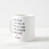 Aangepast favoriet kleinkind koffiemok (Voorkant links)