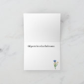 Aangepast, Fel Wilde Bloemen Gelukkig Verjaardag Kaart (Binnen)