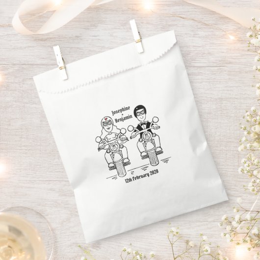 Aangepast fietshuwelijk bedankzakje (Geknipt)