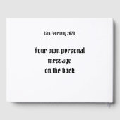 Aangepast fietshuwelijk gastenboek (Achterkant)