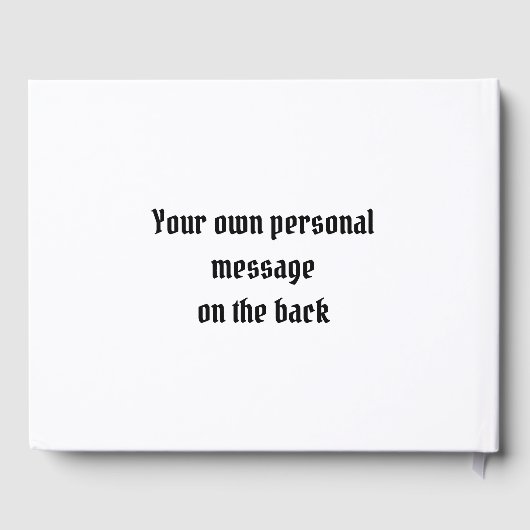 Aangepast fietshuwelijk gastenboek (Achterkant)