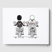 Aangepast fietshuwelijk gastenboek (Achterkant)