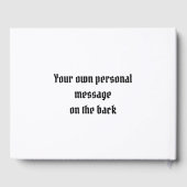 Aangepast fietshuwelijk gastenboek (Achterkant)