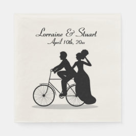 Aangepast fietshuwelijk servet