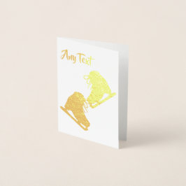 Aangepast Figuurschaatsen Folie Kaarten