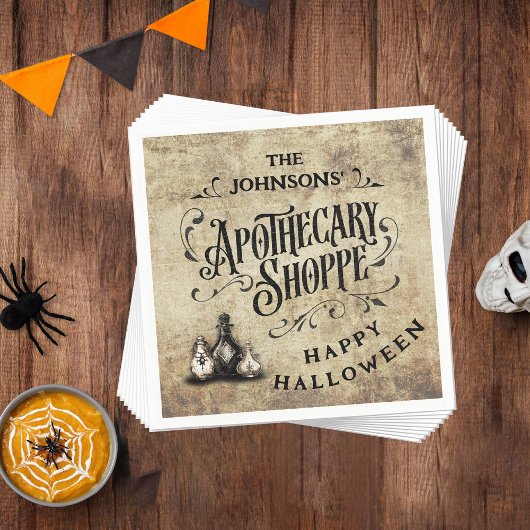 Aangepast Fijne Halloween  Servet