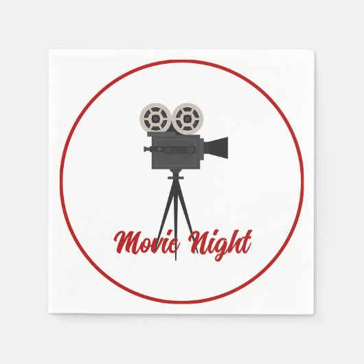 Aangepast filmcamerapapier servet (Voorkant)