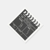 Aangepast filmklapbord voor thuisbioscoop servetten (Hoek)