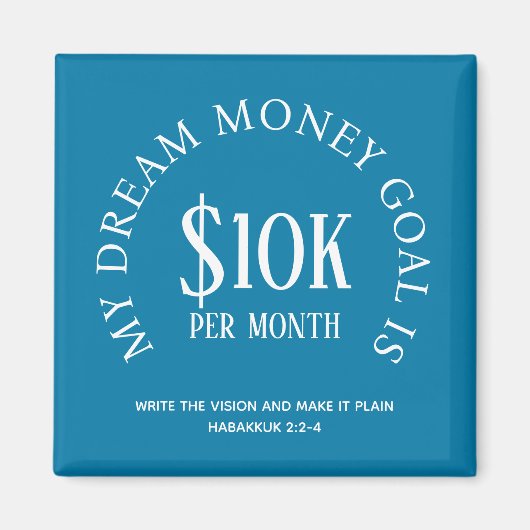 Aangepast financieel doel magneet (Voorkant)