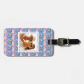 Aangepast Flamingo patroon voor fototender Bagagelabel (Voorkant horizontaal)