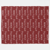 Aangepast Fleece Deken (Voorkant (Horizontaal))