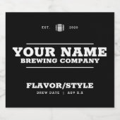 Aangepast flesetiket bier, wijn, kombucha, frisdra bier etiket (Enkel label)