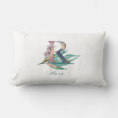 Aangepast flessenMonogram voor Floral R Letter-Wat Kussen (Voorkant)