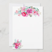 Aangepast Floral design Kaart (Achterkant)