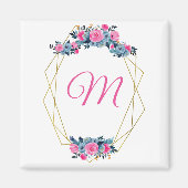 Aangepast Floral Lijst Magneet (Voorkant)