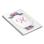 Aangepast Floral Lijst Notitieboek (Rechterzijde)