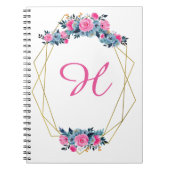 Aangepast Floral Lijst Notitieboek (Voorkant)