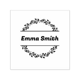 Aangepast Floral Lijst Zelfinktende Stempel