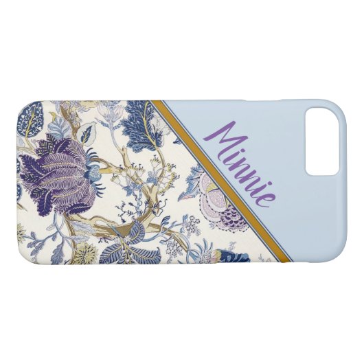 Aangepast Floral ontwerp Case-Mate iPhone Case (Achterkant (Horizontaal))