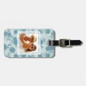 Aangepast Floral Patroon van de Foto Retro 2 2 Bagagelabel (Voorkant horizontaal)