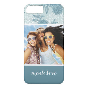 Aangepast Floral Patroon voor foto's en namen vern Case-Mate iPhone Case