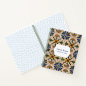 Aangepast  Floral Pattern-patroon voor de Middella Notitieboek (Binnen)