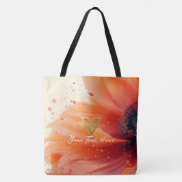 Aangepast: Floral Whirl gepersonaliseerd Tas