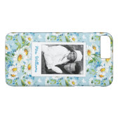 Aangepast floreel patroon voor foto's en namen sti Case-Mate iPhone case (Achterkant (Horizontaal))