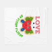Aangepast Fluwelen Hart Vlinder Cadeau Fleece Deken (Voorkant (Horizontaal))