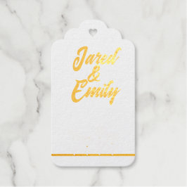 Aangepast folie-cadeaublaadje cadeaulabels