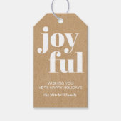 Aangepast foliepatroon voor bruinktpapier voor bru cadeaulabel (Voorkant)