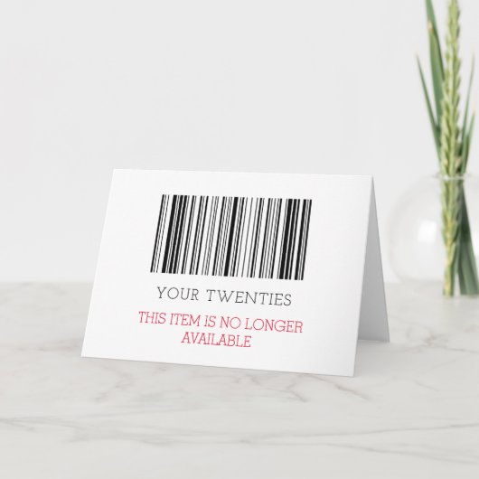 Aangepast FONDS Dertig (30e) of elke geboortedag Kaart (Voorkant)