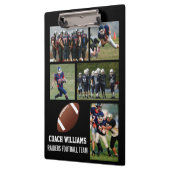 Aangepast Football Coach 5 Naam van fotoverzamelte Klembord (Links)
